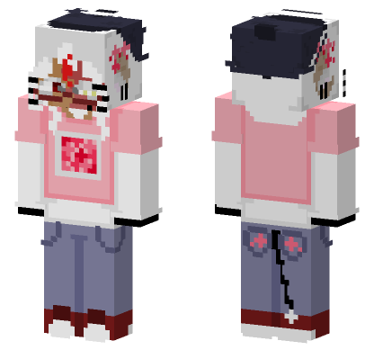 Pink Piggy Overalls Minecraft Bedrock skin