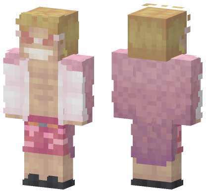 Pink Snowman Outfit Minecraft Bedrock skin