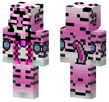 Pink Tiger Zord Minecraft Bedrock skin