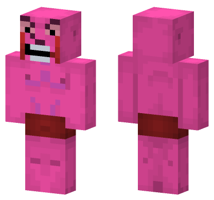 Pink Wojak Minecraft Bedrock skin