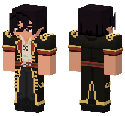 Pirate Asch Aphmau Mermaid Tales Minecraft Bedrock skin