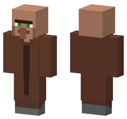 Plains Villager Minecraft Bedrock skin