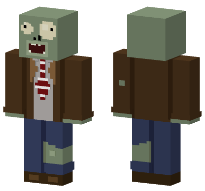 Plants vs Zombies Zombie Minecraft Bedrock skin