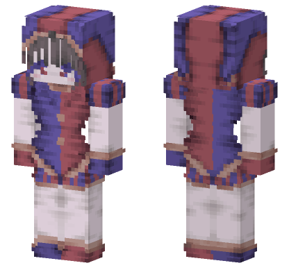 Pomni TADC Skin Minecraft Bedrock skin