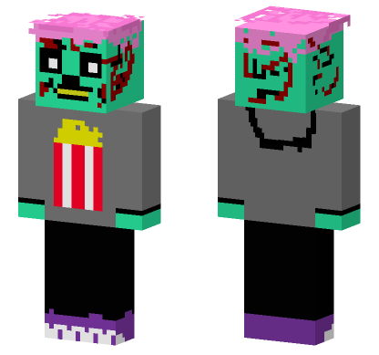 Popcorn Themed Skin Minecraft Bedrock skin