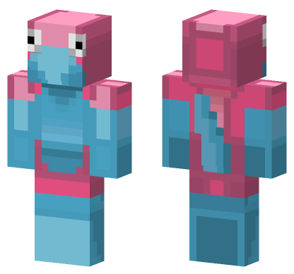Porygon Minecraft Bedrock skin
