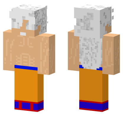 Primer Dios SSJ20 Ultra Instinto Minecraft Bedrock skin