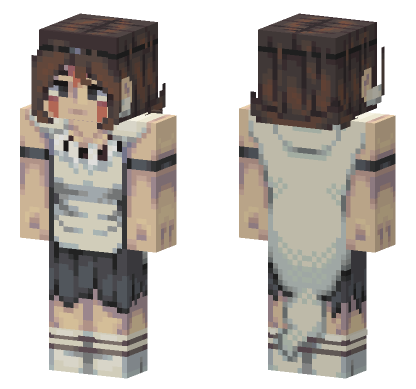 Princess Mononoke HD Minecraft Bedrock skin