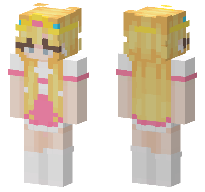 Princess Peach Skin Minecraft Bedrock skin