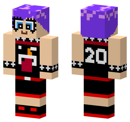 Puffy AmiYumi Miami Heat Jersey Minecraft Bedrock skin