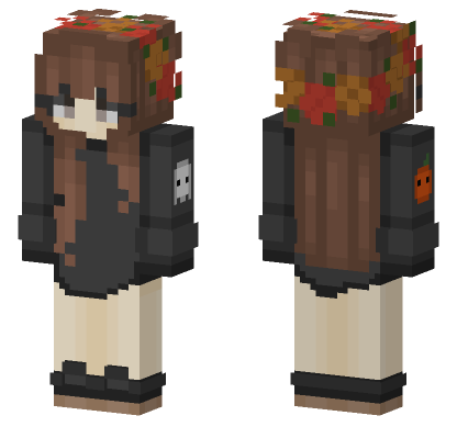 Pumpkin Ghost Skin Minecraft Bedrock skin