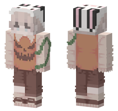 Pumpkin Hamza Minecraft Bedrock skin