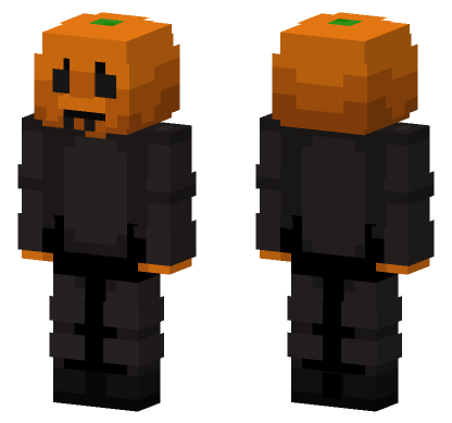 Pumpkin Head Skin Minecraft Bedrock skin