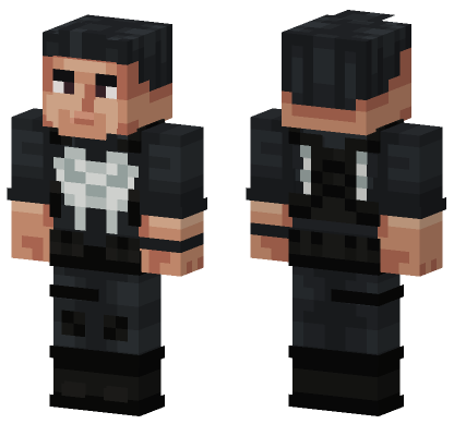 Punisher Skin Minecraft Bedrock skin