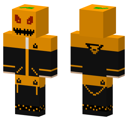 Punk Pumpkin Minecraft Bedrock skin