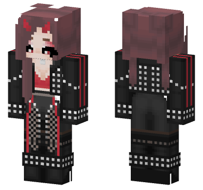 Punk Studded Leather HD Minecraft Bedrock skin