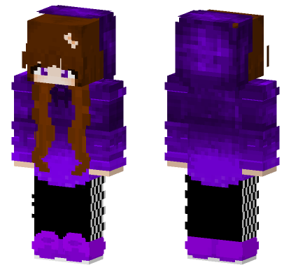Purple Minecraft Bedrock skin