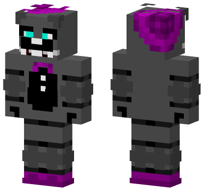 Purple And White Funtime Freddy Minecraft Bedrock skin