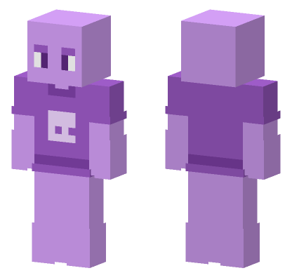 Purple Blocky Model Minecraft Bedrock skin