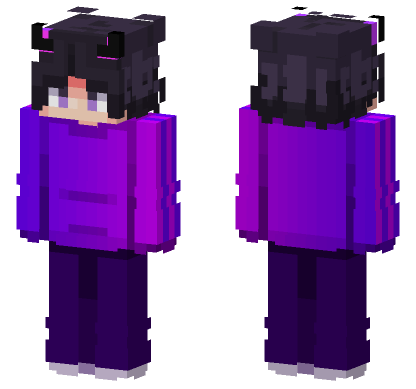 Purple Boy Minecraft Bedrock skin