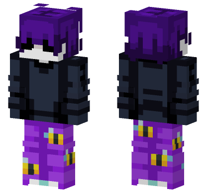 Purple Cat Boy Minecraft Bedrock skin