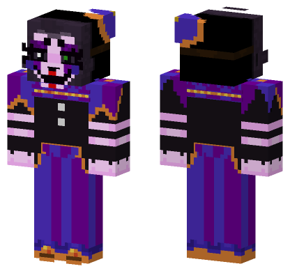 Purple Cat Girl Minecraft Bedrock skin