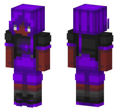 Purple Demon Skin Minecraft Bedrock skin