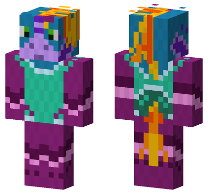 Purple Dragon Skin Minecraft Bedrock skin