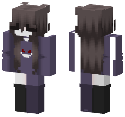 Purple Eyed Creature Minecraft Bedrock skin