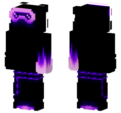 Purple Goggles Skin Minecraft Bedrock skin