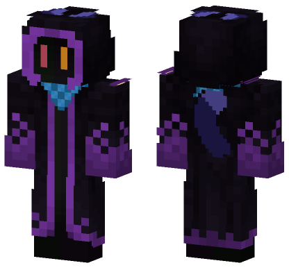 Purple Hooded Figure Minecraft Bedrock skin