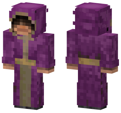 Purple Hoodie Boy Minecraft Bedrock skin