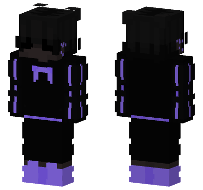 Purple Match Boy Minecraft Bedrock skin