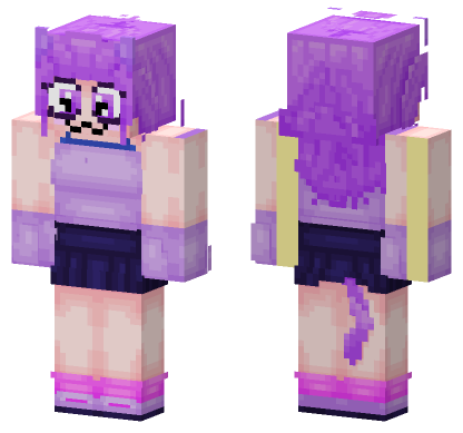 Purple Meif Wa Request Minecraft Bedrock skin