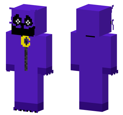 Purple Monster Catnap Minecraft Bedrock skin