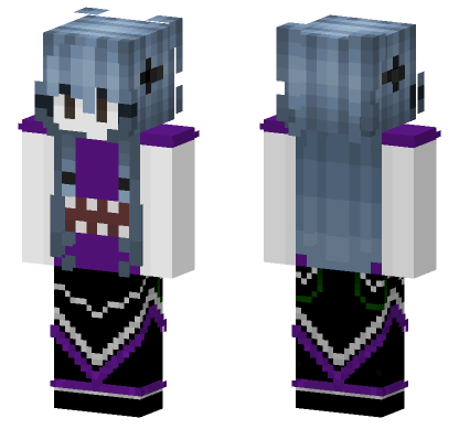 Purple Monster Outfit Minecraft Bedrock skin