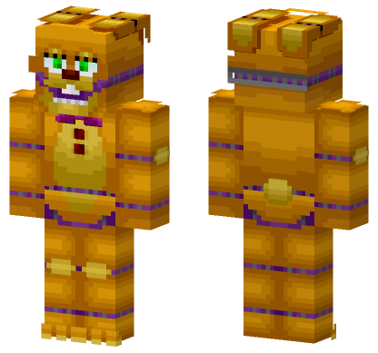Purple Rabbit Animatronic Minecraft Bedrock skin