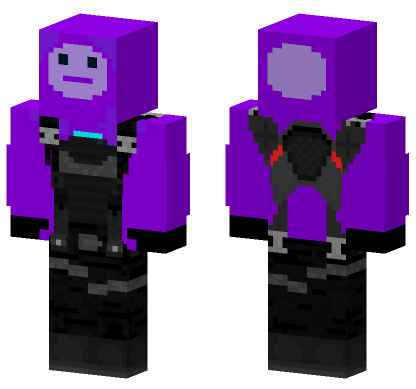 Purple Rippley Minecraft Bedrock skin