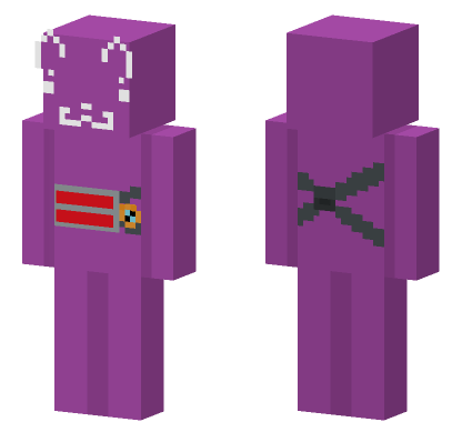 Purple Robot Companion Minecraft Bedrock skin