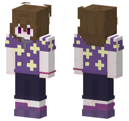 Purple Star Outfit Minecraft Bedrock skin