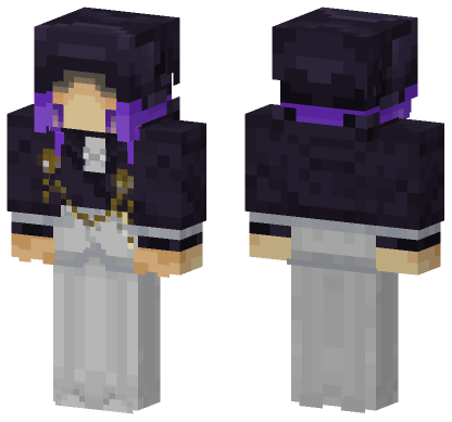 Purple Suit Gambler Minecraft Bedrock skin