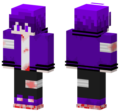 Purple The Runner Minecraft Bedrock skin