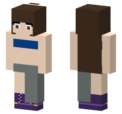 Purple Trimmed School Uniform Minecraft Bedrock skin