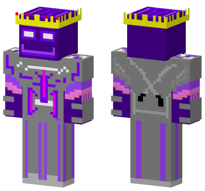 Purple Void Knight Minecraft Bedrock skin