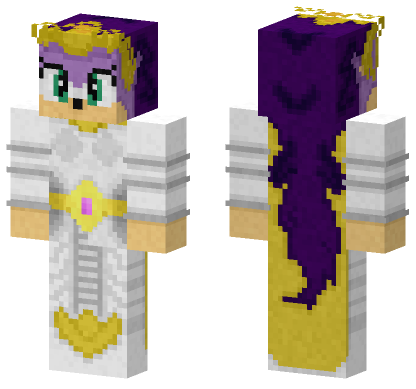 Queen Aleena Sonic Underground Minecraft Bedrock skin