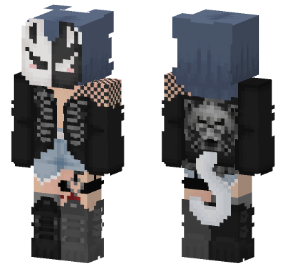 Quinn The Scaredy Cat Minecraft Bedrock skin