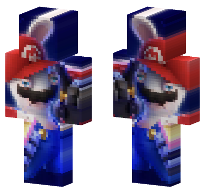 Rabbid Mario Minecraft Bedrock skin