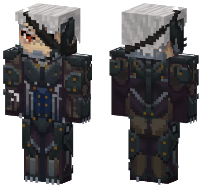 Raiden MGR Skin Minecraft Bedrock skin