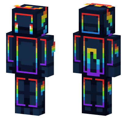 Rainbolotl Skin Hive HD Minecraft Bedrock skin