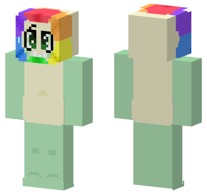Rainbow Balloon Outfit Minecraft Bedrock skin